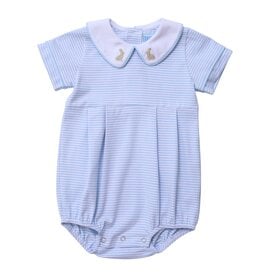 Light Blue & White Stripe Bunny Bubble