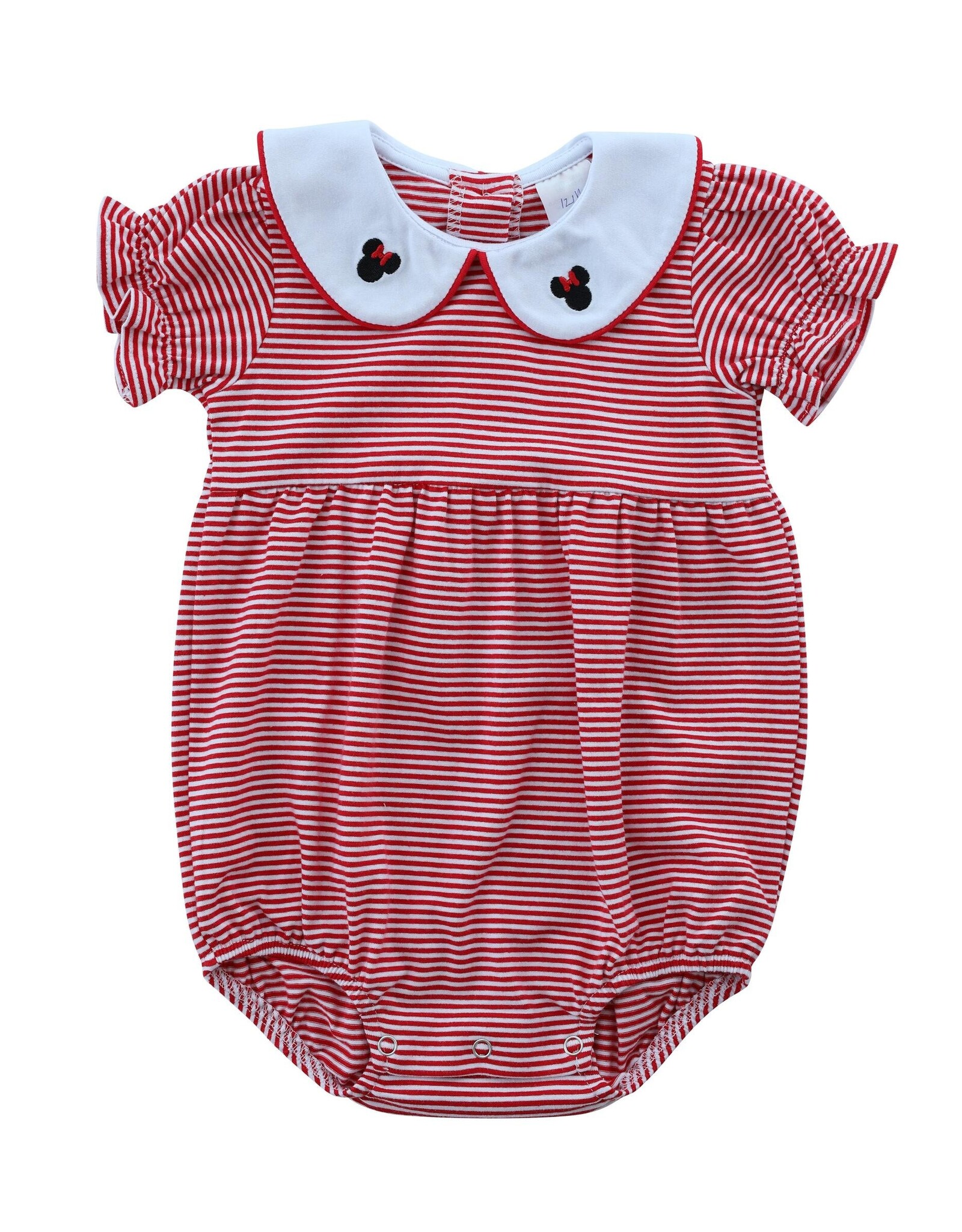 Itsy Bitsy Red & White Stripe Mouse Ruffle Bubble