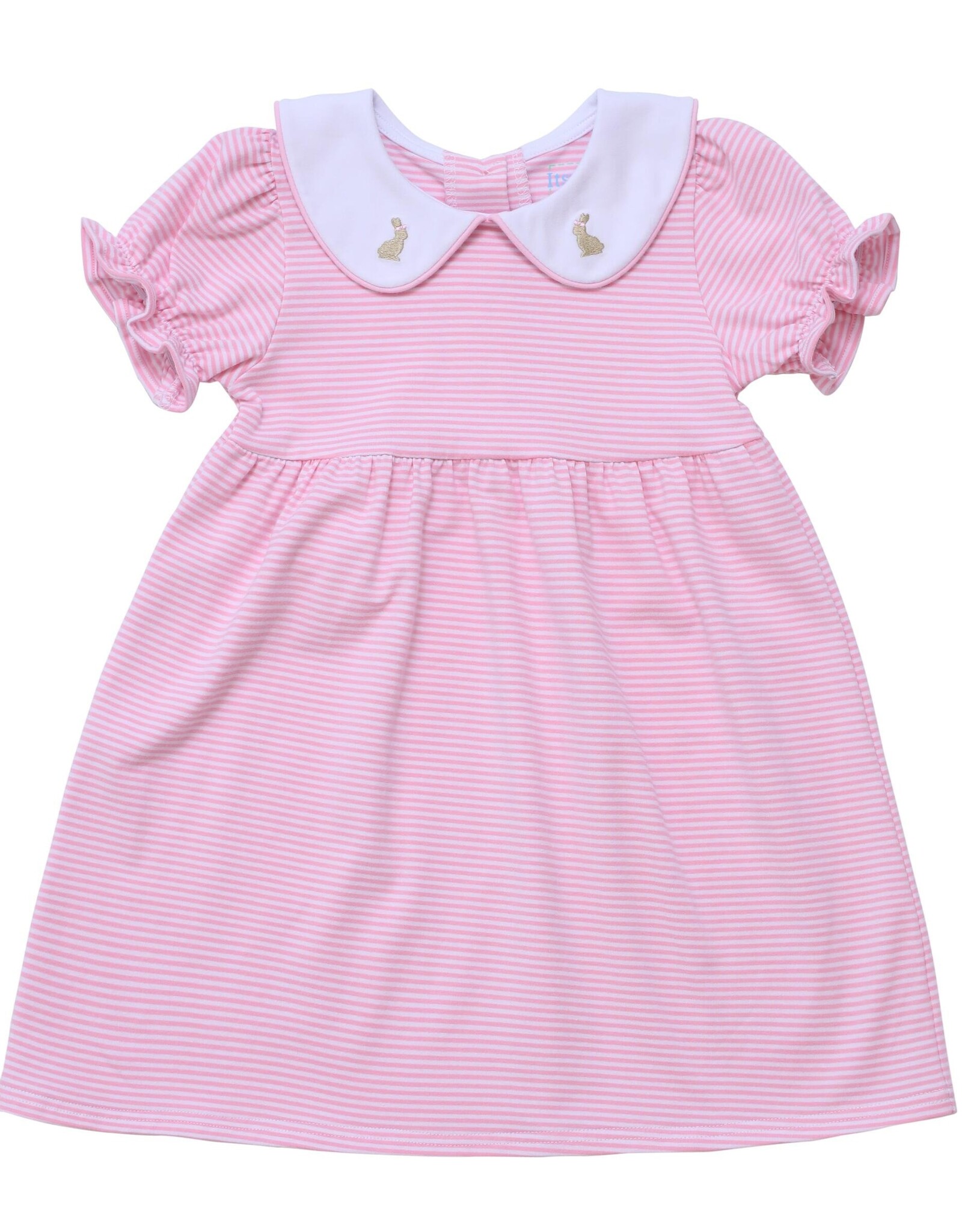 Itsy Bitsy Pink & White Stripe Bunny Dress