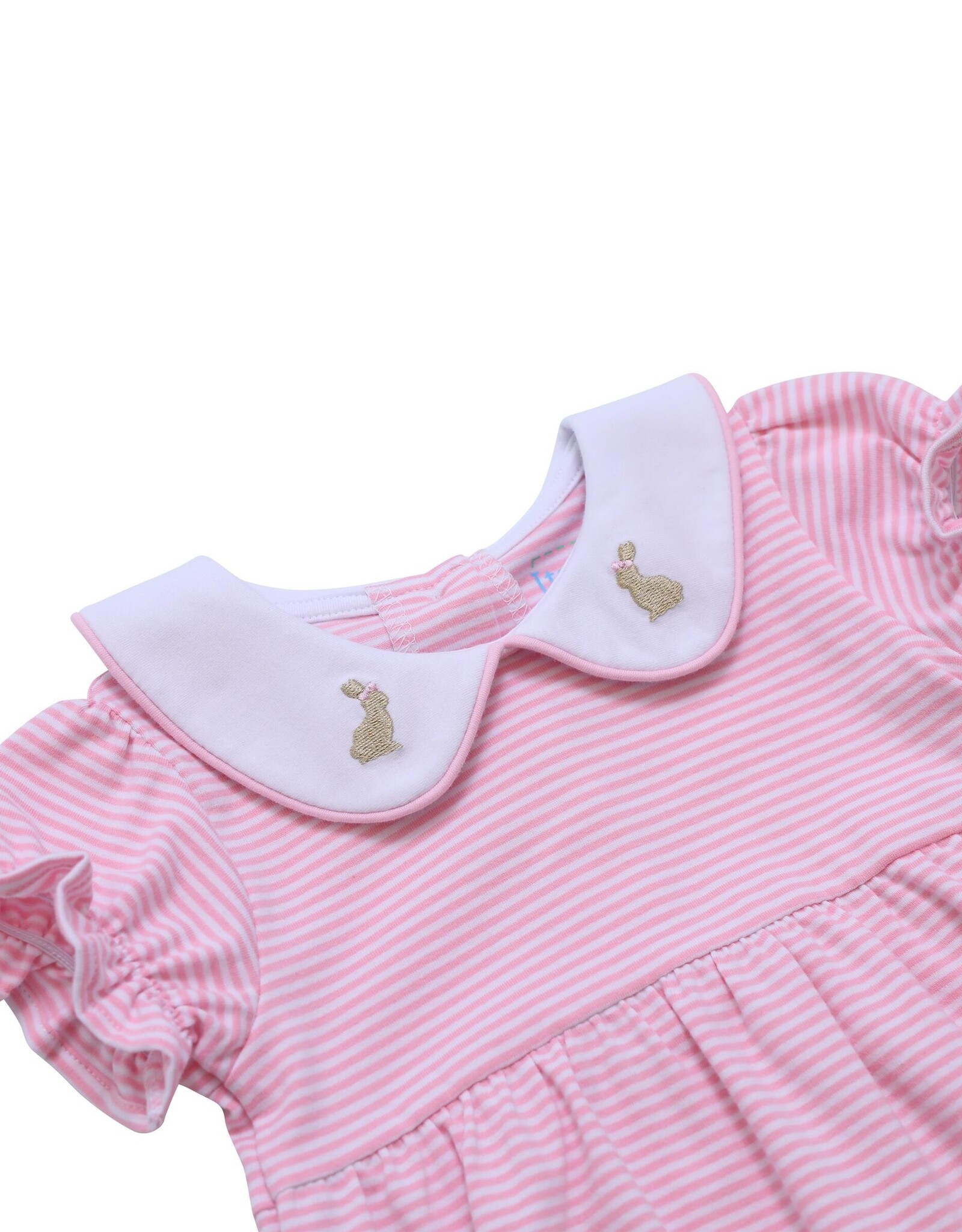Itsy Bitsy Pink & White Stripe Bunny Dress