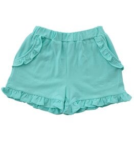 Knit Ruffle Shorts, Mint