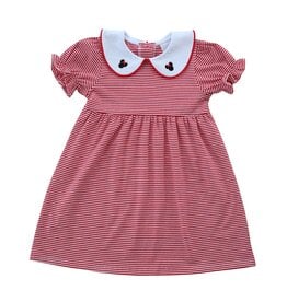 Red & White Stripe Mouse Dress