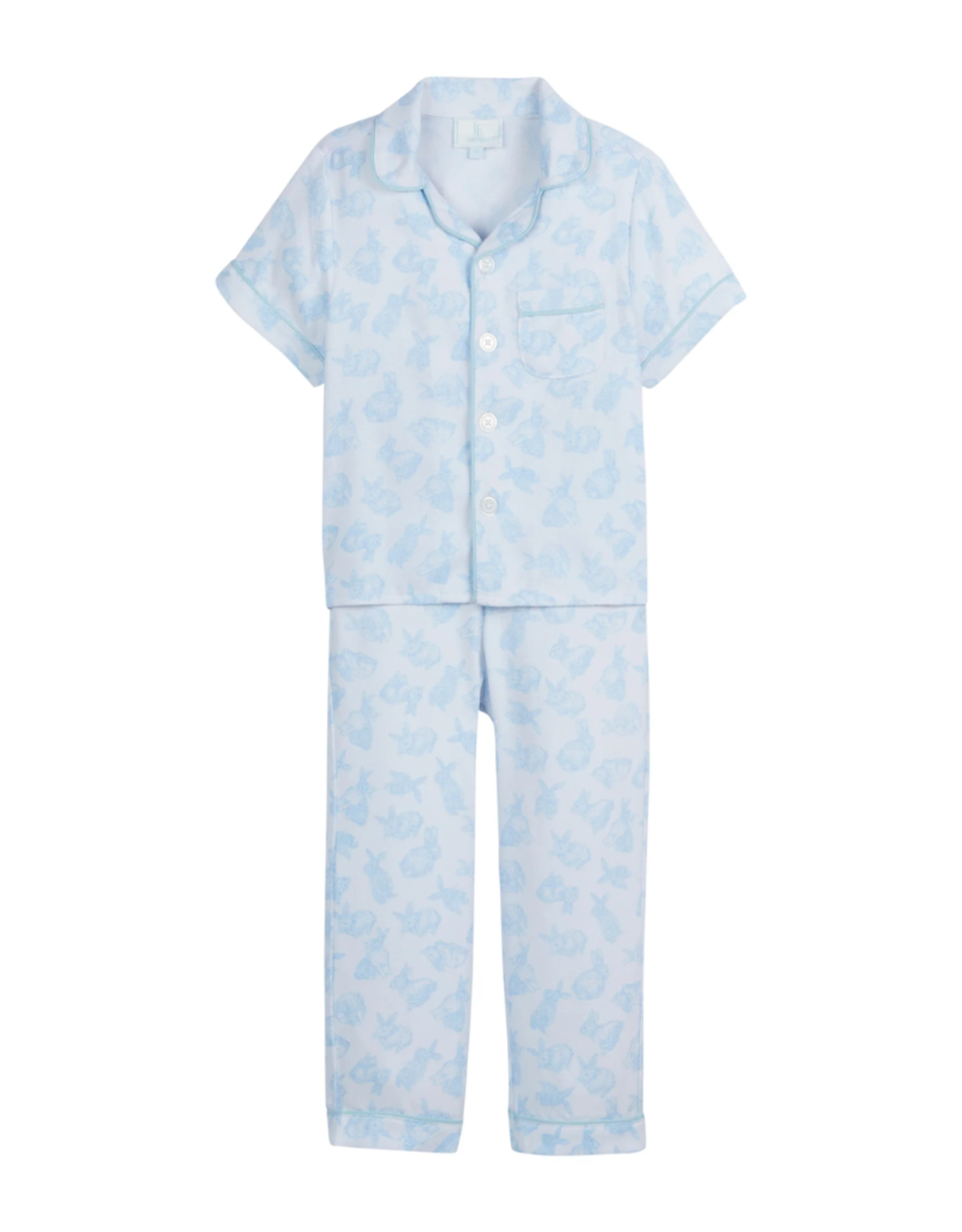 Little English Classic Short Sleeve Pajama Set, Bunnies