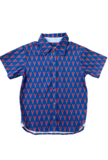 TukTuk Designs Blue & Red Crawfish Short Sleeve Polo