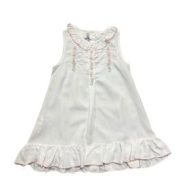 Sweet Dreams White Gown W/ Embroidered Flower Vine