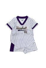 Purple & Gold Baseball Jersey Set