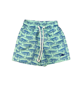 SouthBound Swim Shorts, Royal Fish