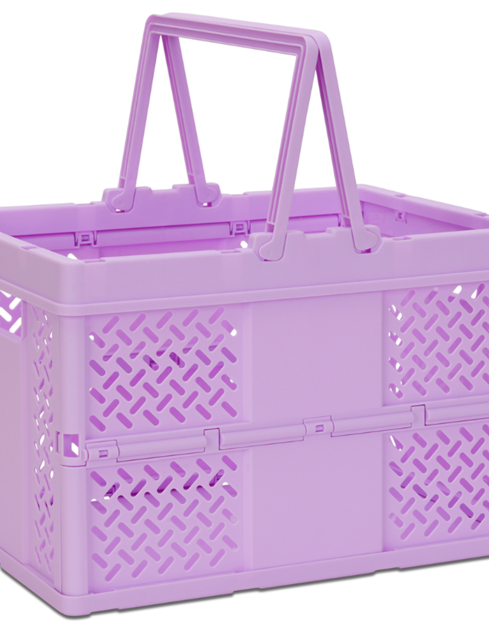 Iscream Large Purple Foldable Storage Crate