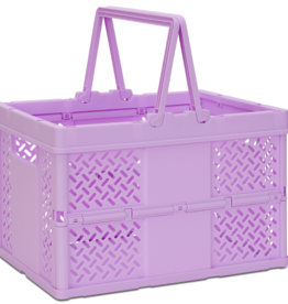 Iscream Large Purple Foldable Storage Crate