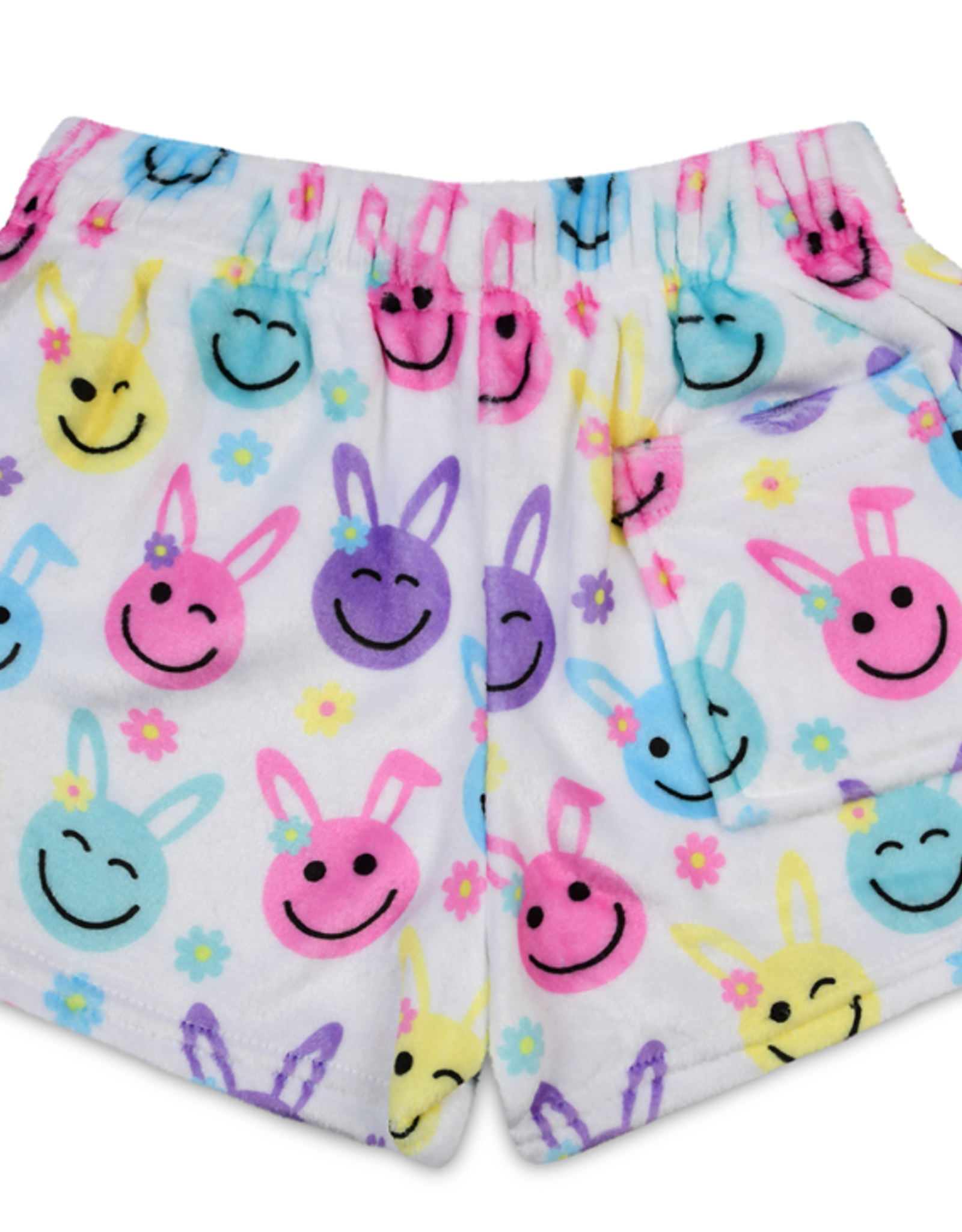 Iscream Happy Face Bunnies Plush Shorts