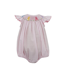 Petit Bebe Cotton Tail Pink Check Angel Wing Bubble