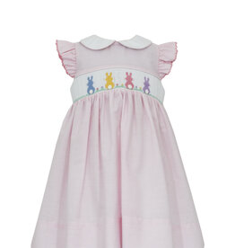 Petit Bebe Cotton Tails Pink Check Dress