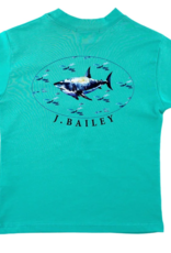 The Bailey Boys Logo Tee, Shark on Jewel