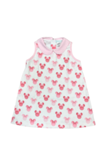 Lulu Bebe LLC Reese Pink Minnie Pima Peter Pan Collar Dress