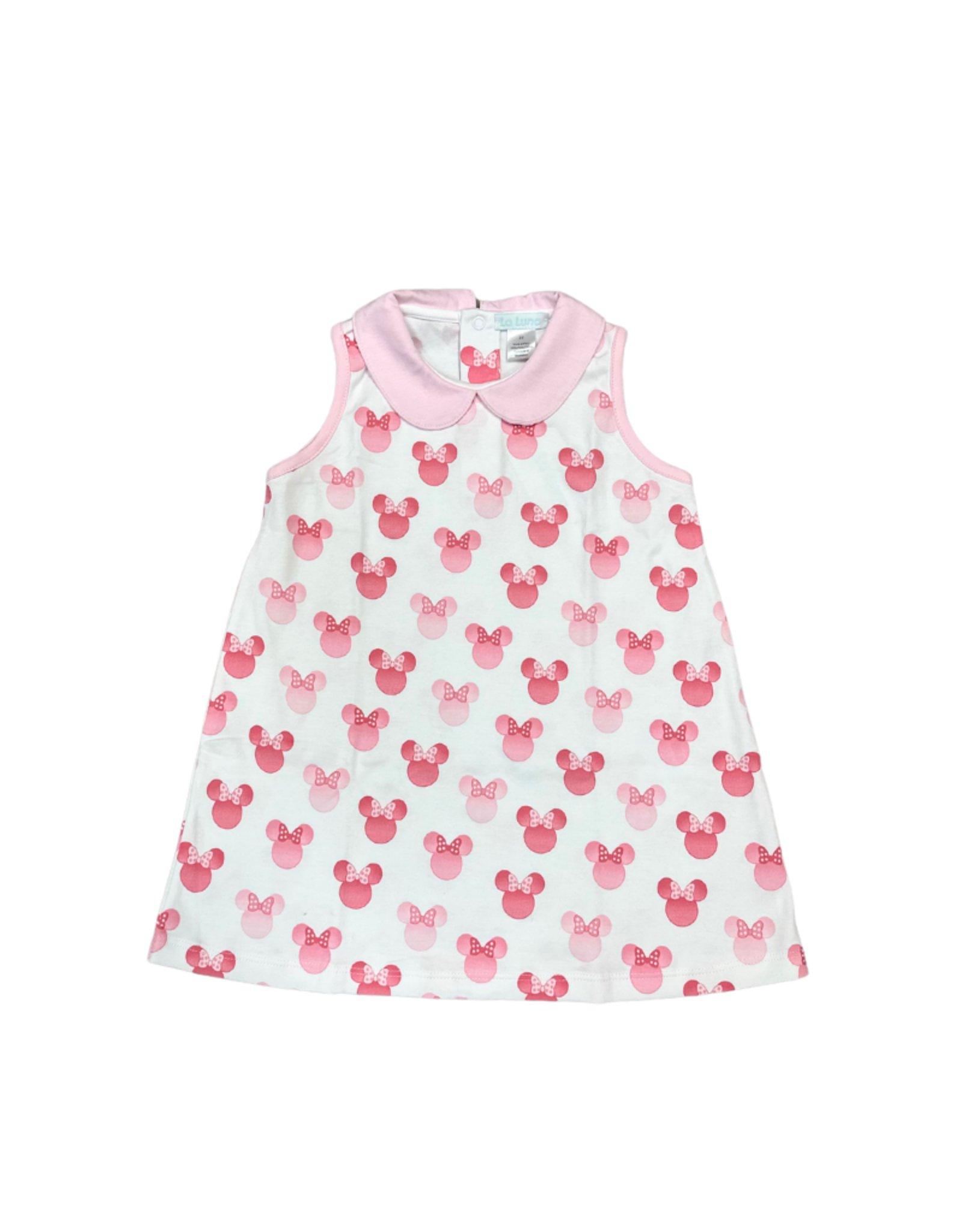 Lulu Bebe LLC Reese Pink Minnie Pima Peter Pan Collar Dress