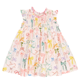 Pink Chicken Stevie Dress - Watercolor Bows