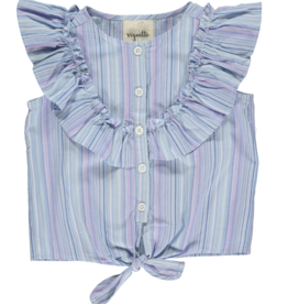 Vignette Luna Top, Lavendar Stripe - 5
