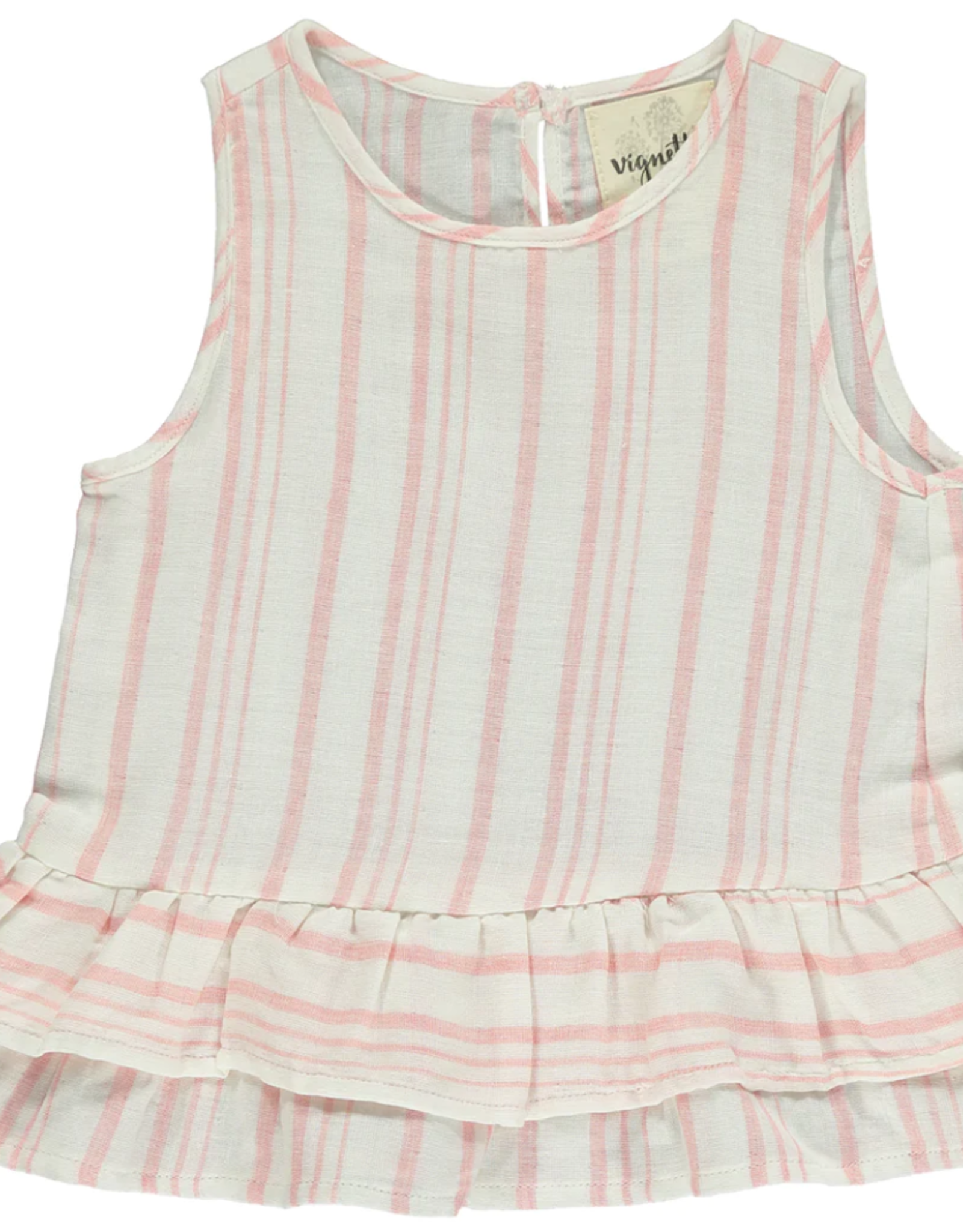 Vignette Amelia Tank, Pink Stripe