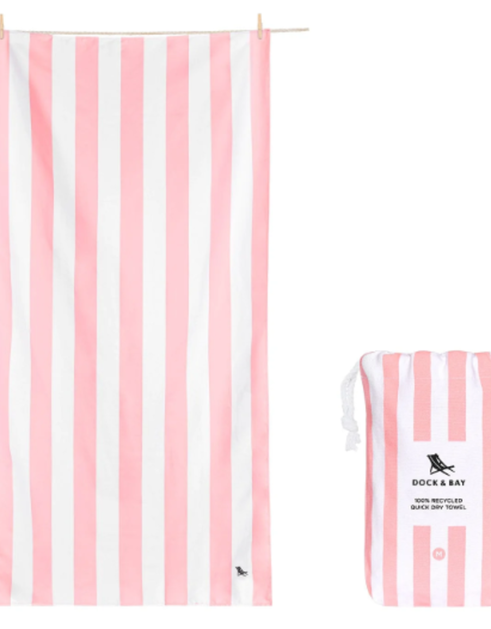 Dock & Bay Malibu Pink Quick Dry Towel M (51x27")