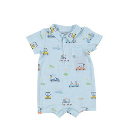 Angel Dear Golf Carts Blue Polo Shortie