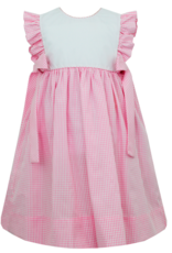 Claire and Charlie Pink/White Check Dress w/ Side Bows