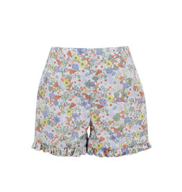 Claire and Charlie Orange & Blue Liberty Floral Shorts