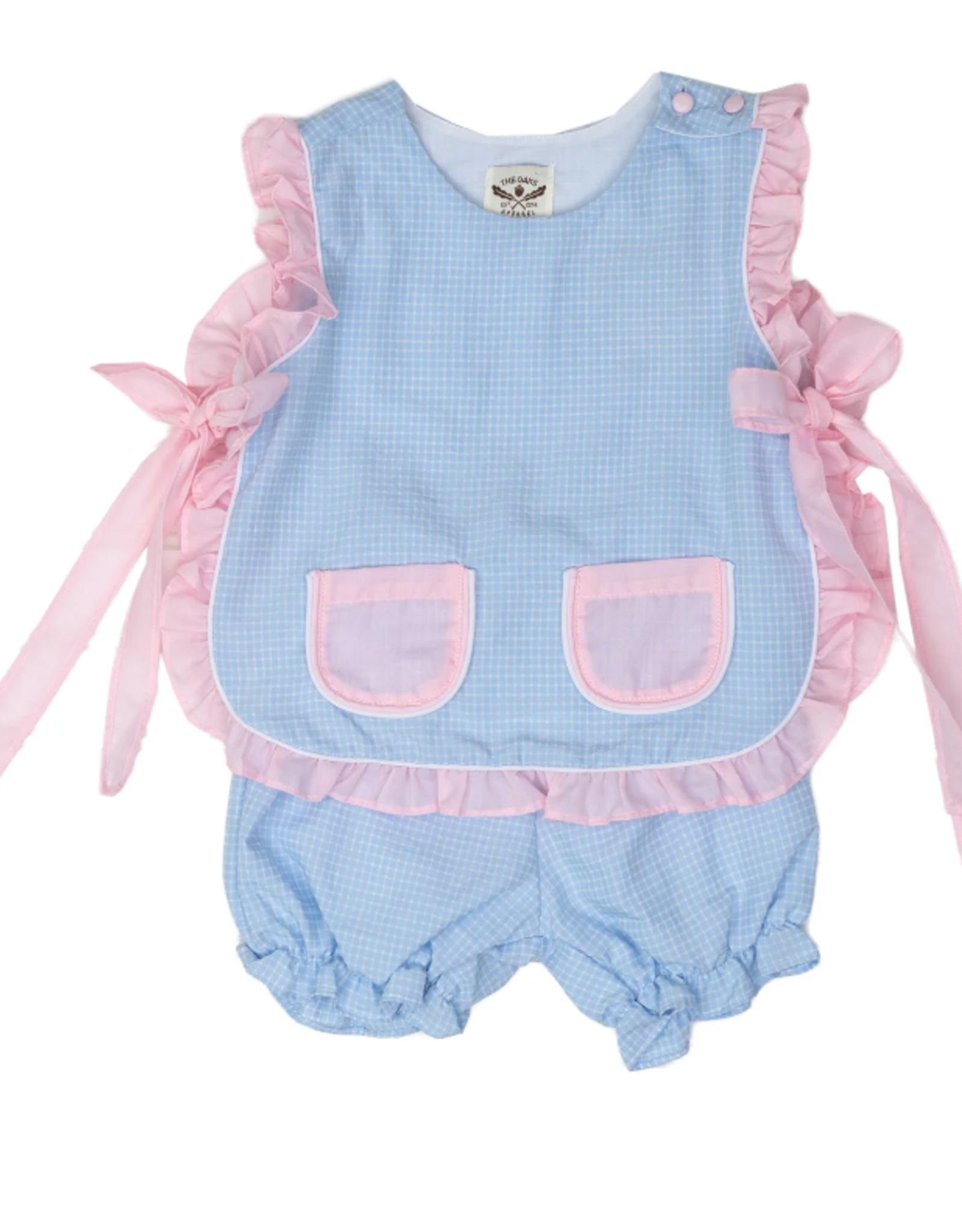 The Oaks Lily Blue Check Bloomer Set