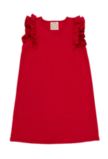 The Beaufort Bonnet Company Ruehling Ruffle Dress - Richmond Red