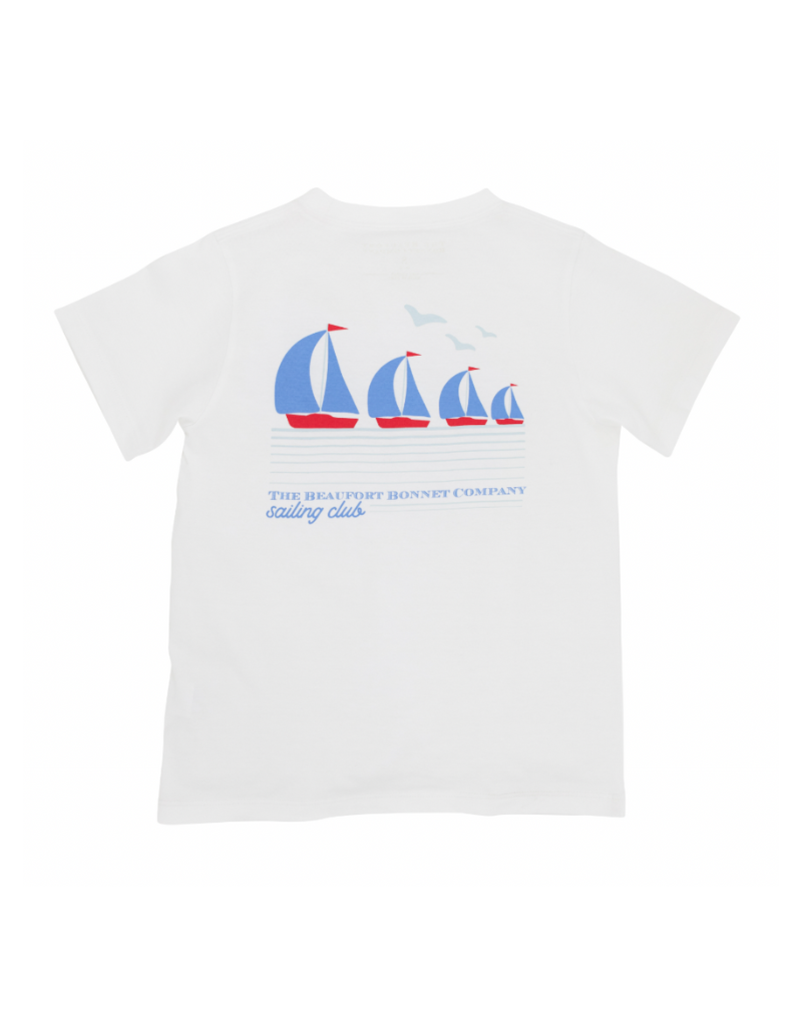 The Beaufort Bonnet Company Sir Proper's T-Shirt, White/Sailing Club
