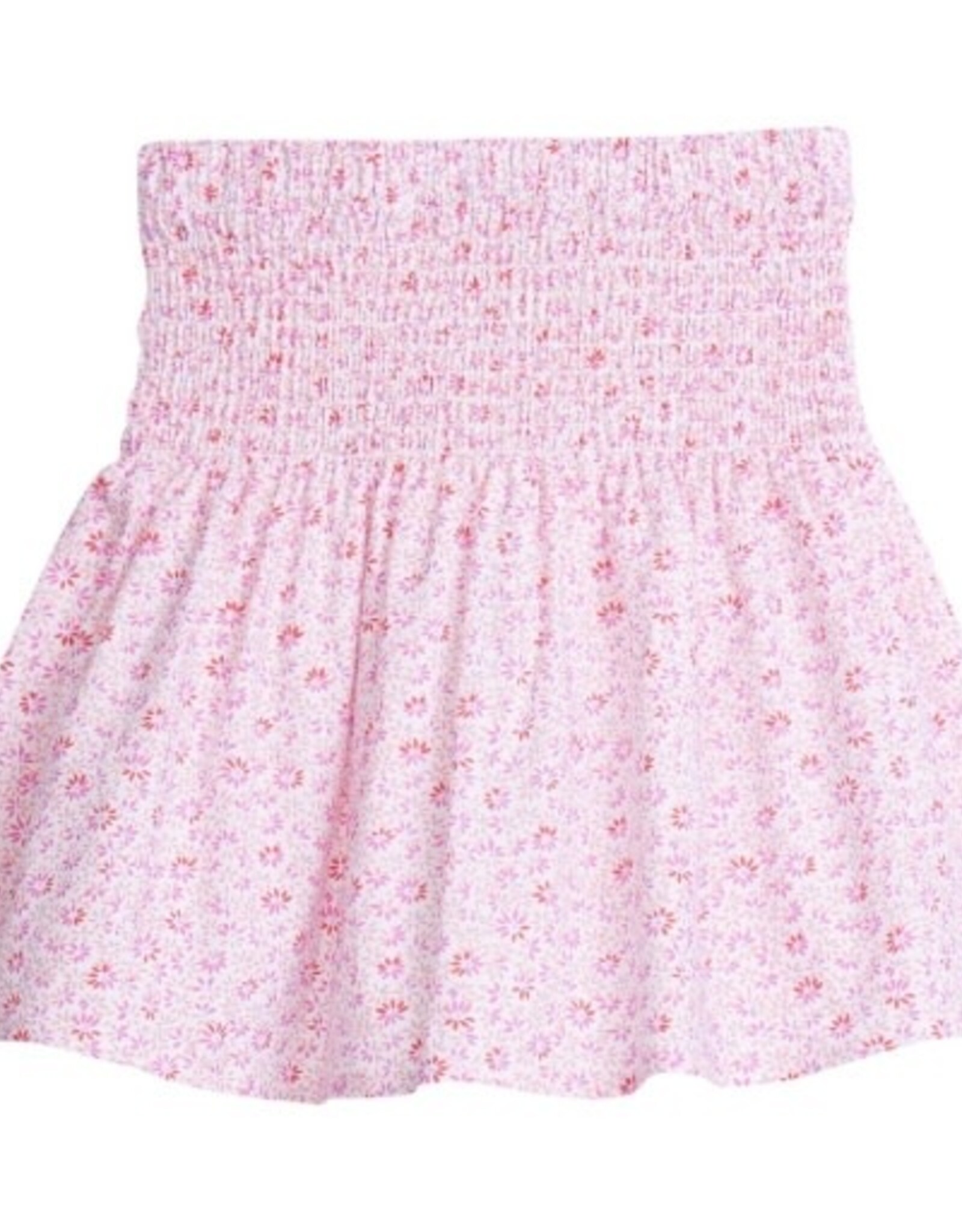 Bisby Shirred Circle Skirt, Pink Daisy