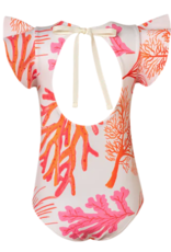 Pepita & Me Dayana Coral Flutter Sleeve One Piece