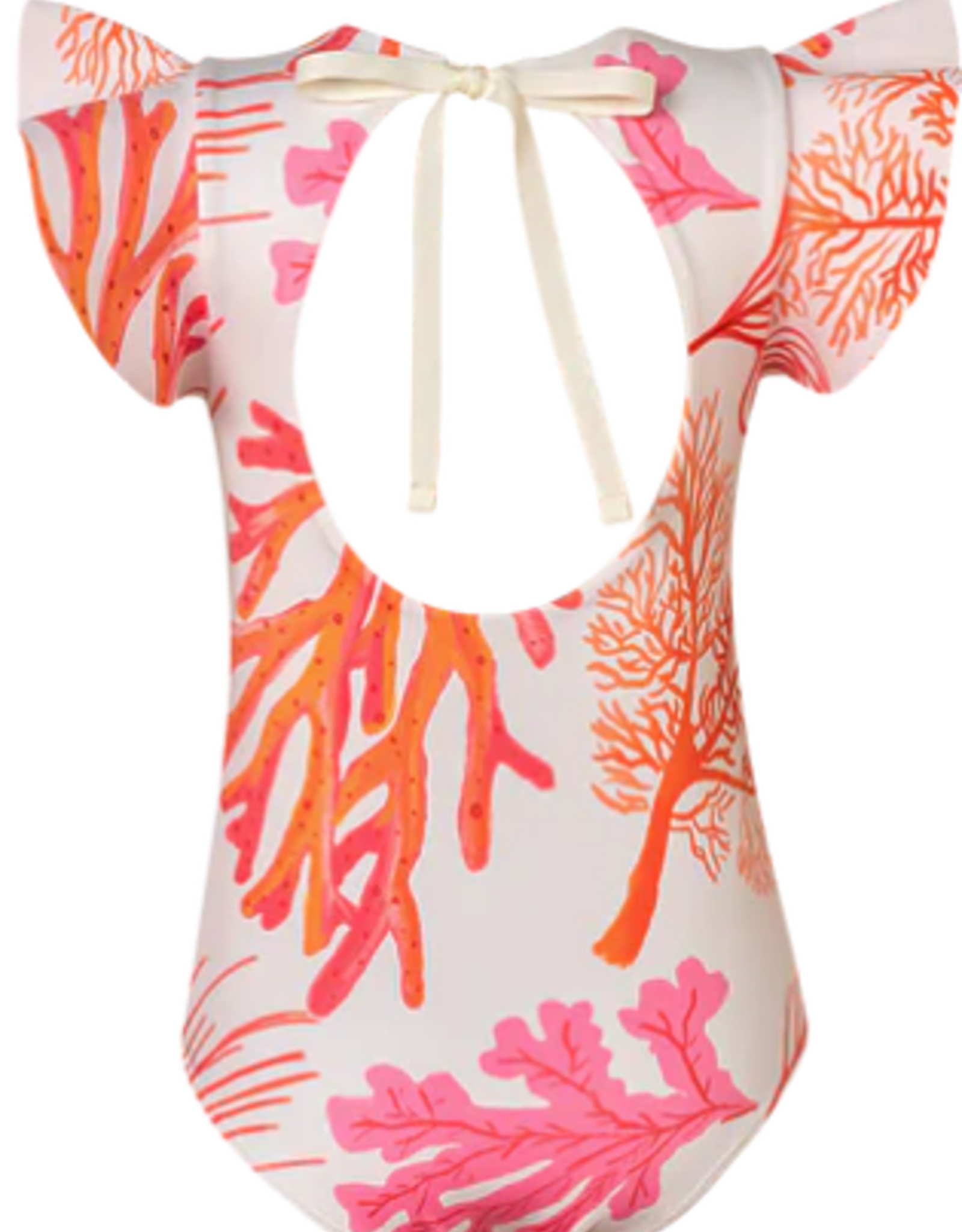 Pepita & Me Dayana Coral Flutter Sleeve One Piece