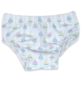 LullabySet Swim Diaper Cover - Seaside Sailboat