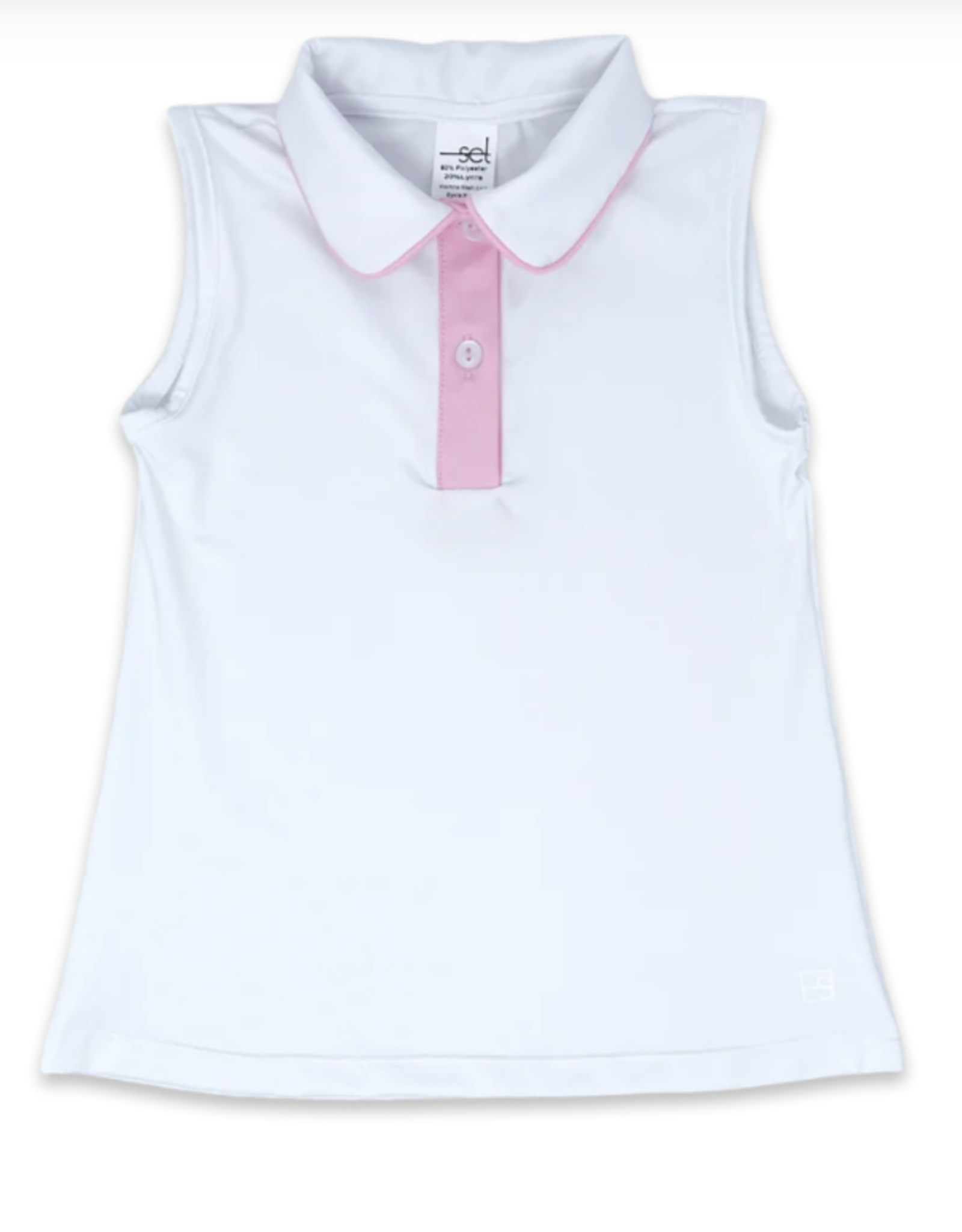 SET Gabby Shirt- Pure Coconut/Pink