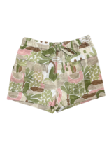 Mayoral Green/Pink/Tan Pattern Shorts