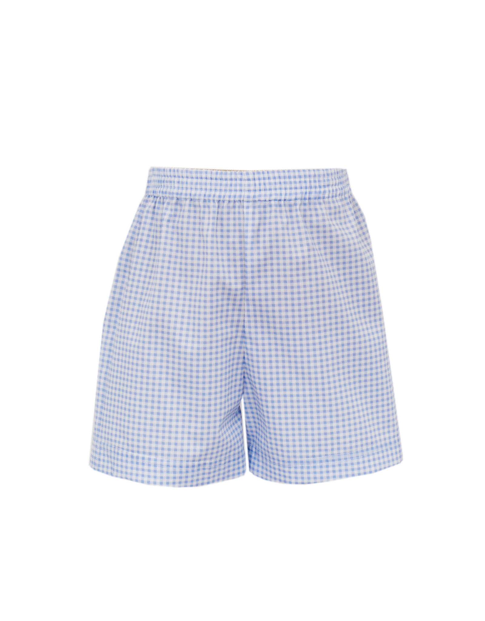 Claire and Charlie Peri Blue Small Gingham Shorts