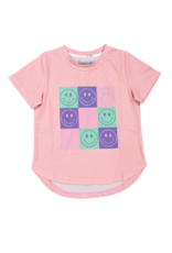 Pink Smiley Face Tee