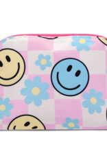 Iscream Happy Check Oval Cosmetic Bag