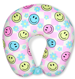 Iscream Happy Check Neck Pillow