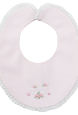 Feltman Brothers Vintage Bow Collection Lace Trim Pink Bib