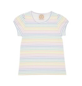 The Beaufort Bonnet Company Pennys Play Shirt Short Sleeve, Rainbow Rollerskate Stripe
