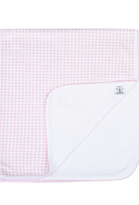 Magnolia Baby Pink Mini Checks Spring 24 Receiving Blanket