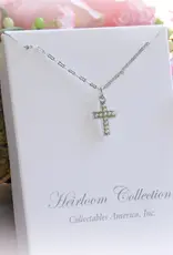 Collectables Seed Pearl Timeless Cross Necklace for All Ages