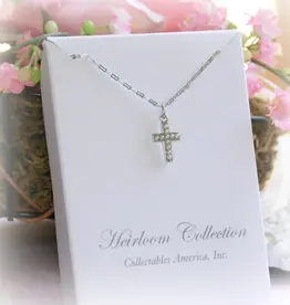 Collectables Seed Pearl Timeless Cross Necklace for All Ages