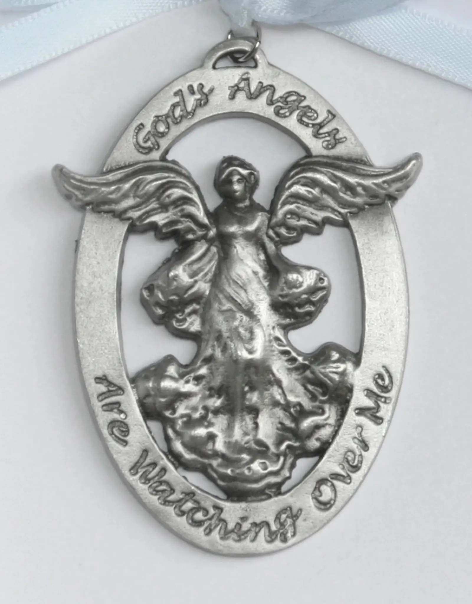 Collectables Baby Cradle Medal Angel for Boy