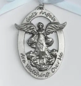 Collectables Baby Cradle Medal Angel for Boy