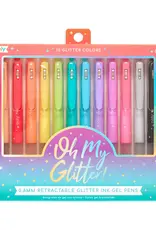 OOLY Oh My Glitter! Retractable Glitter Gel Pens - Set of 12