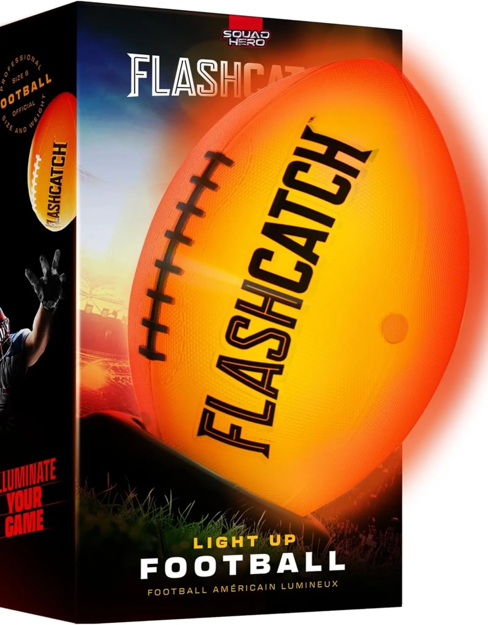 Light Up Football - Glow in the Dark Ball - No 6