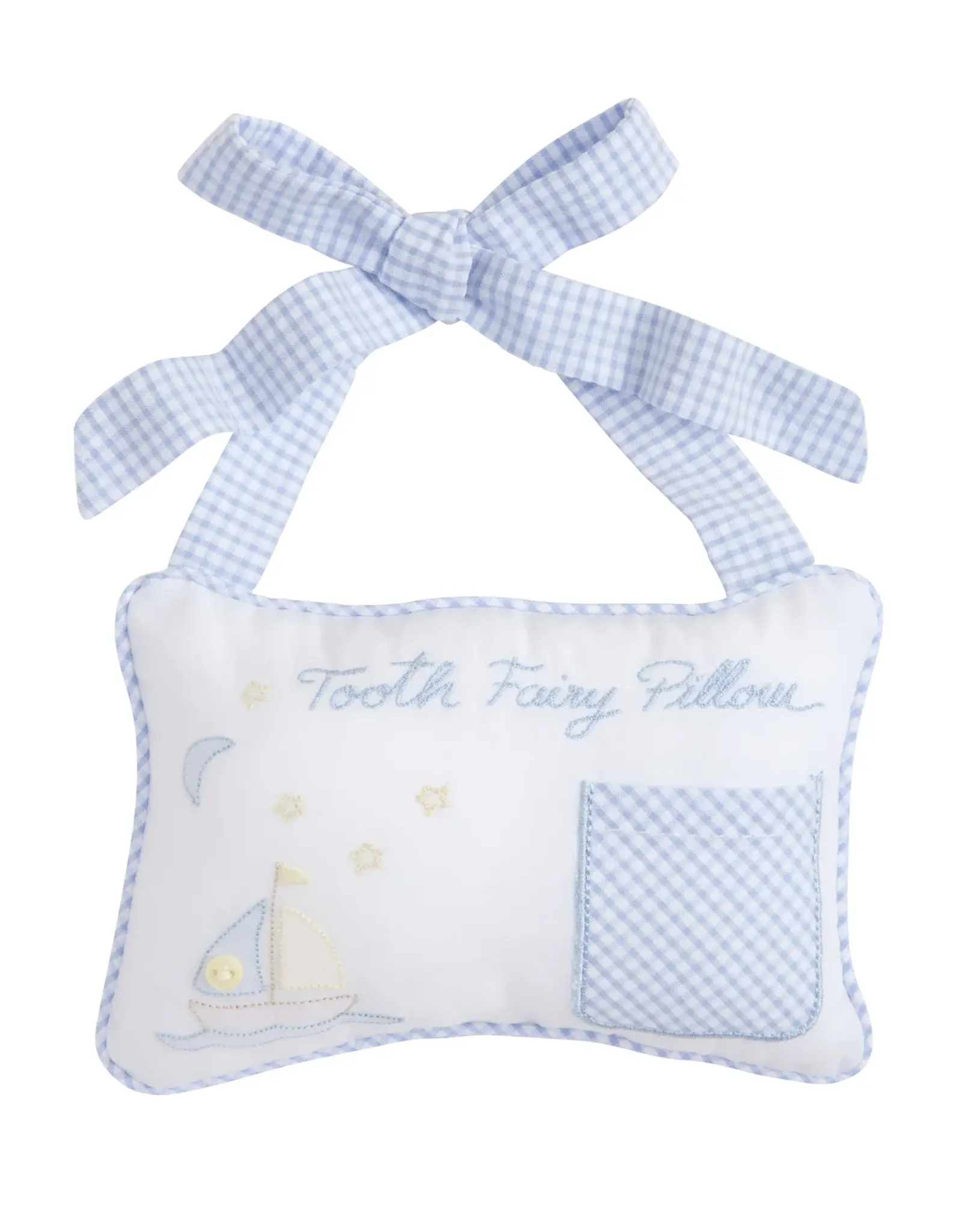 Little English Blue Tooth Fairy Door Pillow