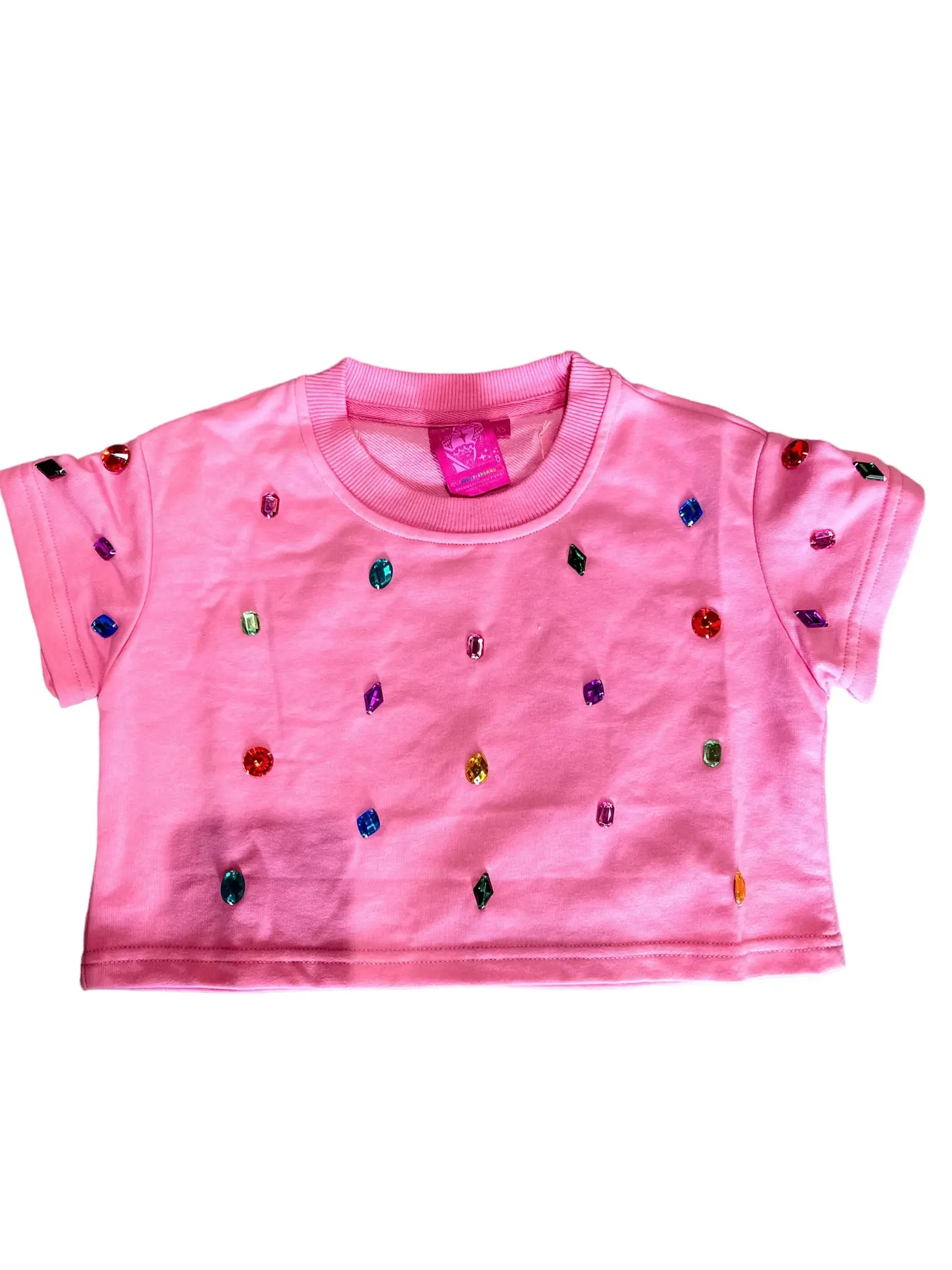 Treat Ürself rhinestone T-shirts ピンク Treat Ürself rhinestone T-shirts | Treat ürself